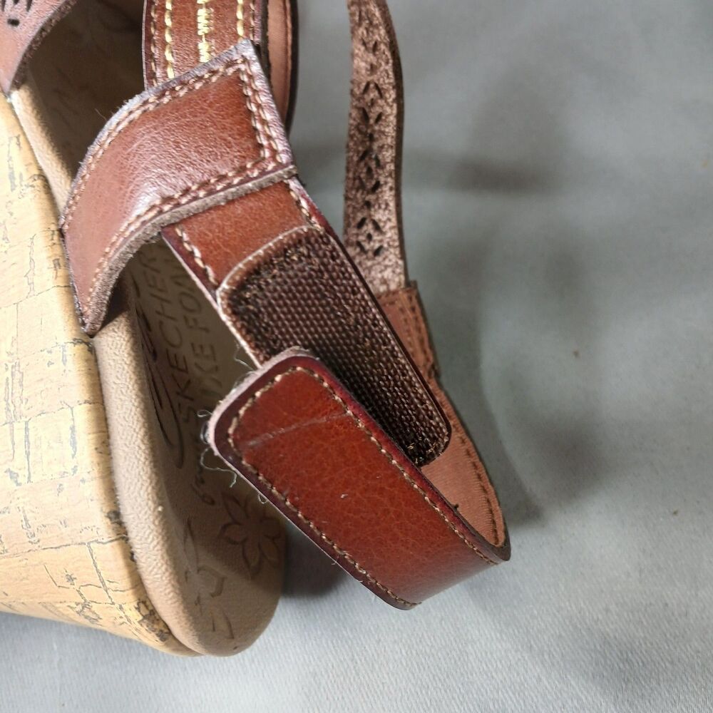 Skechers Cali Delicate Glow Sandal Womans Size 6 Womens Brown Luxe Foam - Picture 5 of 16